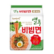 삼양 열무비빔면 130g, 4개