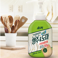 소키 간편한 행주 앤 도마 주방세정제, 500ml, 3개