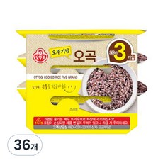 맛있는 오뚜기밥 오곡, 210g, 36개