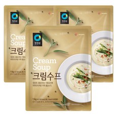 청정원 크림 스프, 1kg, 3개