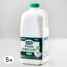 서울우유 더 진한 순수 플레인 요거트, 1.8L, 5개