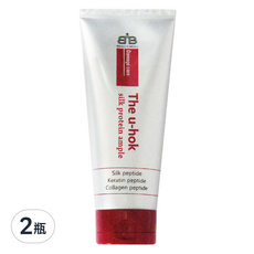 the u-hok高絲蛋白護髮安瓶200ml 兩瓶組, 柔順修護受損髮質, 200ml, 2瓶