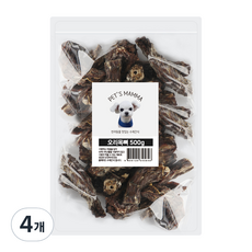  펫츠맘마 강아지 수제간식 500g, 오리목뼈, 4개 