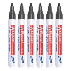 Flysea瓷磚美縫筆深灰6支組，DIY瓷磚縫隙修補筆，防水防霉填縫劑，美化居家環境, 1組