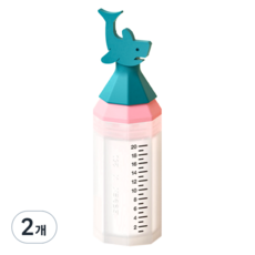 이크 실리콘 투약병 검정눈금 상어 20ml, 8809544410571, 2개