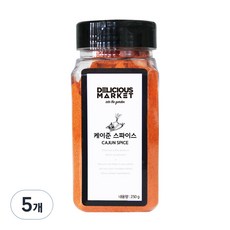 딜리셔스마켓 케이준 스파이스 조미료 중형, 250g, 5개