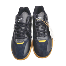 Reebok Hammer Street 膠底麂皮復古情侶鞋，麂皮/合成皮/網布材質，橡膠大底，越南製造，休閒鞋, 26.5cm, 黑白色