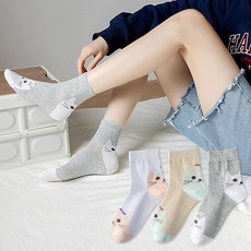 Socks Panda 女款Kitty喵喵貓咪角色中筒襪 3種
