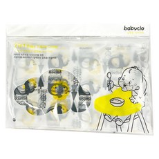 babyclo 一次性防水圍兜餐墊 10入 Set, 桌巾圍兜二合一, 黃色獅子, 黃色, 1包