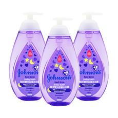 Johnson's 嬌生 嬰兒甜夢沐浴露, 無淚配方, 弱酸性成分, 750ml, 3瓶
