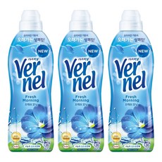 버넬 고농축 섬유유연제 프레쉬 모닝 본품, 900ml, 3개 900ml, 3개