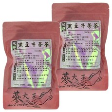 蔘大王 黑豆牛蒡茶包 6gX15入 共90g, 6g, 15個, 2包