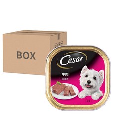 西莎 Cesar 精緻餐盒 成犬濕糧牛肉口味 100g x 24入, 牛肉, 24罐