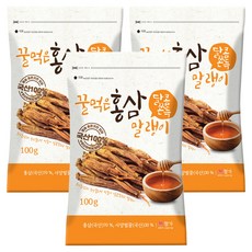 蜂蜜紅蔘片, 100g, 3個