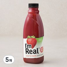풀무원 아임 리얼 스트로베리, 700ml, 5개