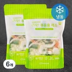 친정엄마꾸러미 뚝딱 볶음용 채소 (냉동), 500g, 6개