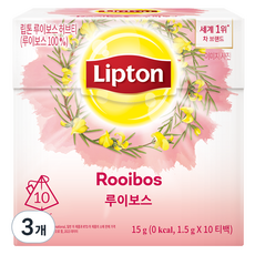 립톤 루이보스 허브차, 1.5g, 10개입, 3개