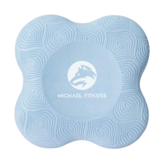 MICHAEL FITNESS 麥克健身 瑜珈跪墊, 穩固防滑, 優選TPE環保原料, 高密度快速回彈, 195 x 195 x 4mm, 藍色, 2個