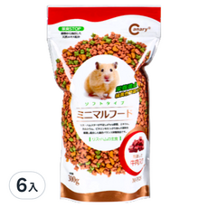 Canary 哈姆的燒肉食堂-牛+蔬菜300g 倉鼠飼料 柔軟易食 營養均衡 6入, 300g, 6包