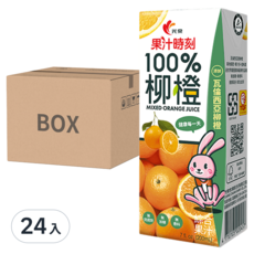 光泉 果汁時刻100%柳橙綜合果汁, 7 fl. oz. (200mL), 24入, 無加糖, 無色素, 無香料