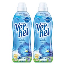 버넬 고농축 섬유유연제 프레쉬 모닝 본품, 900ml, 2개