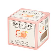 프레벨롱 국산 과일퓨레, 사과복숭아, 200g, 1개 - 프레벨롱