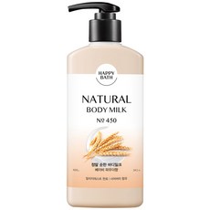 [비건뷰티] 해피바스 정말 순한 바디밀크 베이비 파우더향, 400ml, 1개