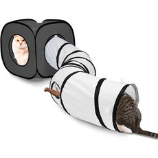 딩동펫 고양이 큐브 터널하우스, 그레이, 1개