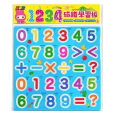 忍者兔 1234磁鐵學習板 6085-39，兒童數字學習，益智磁鐵玩具，訓練手眼協調, 1個