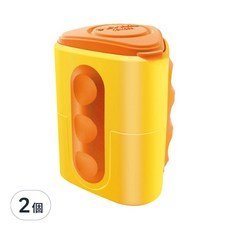 LYRA Groove 雙孔削筆器, 三角外型好掌握, 防滑設計避免受傷, 特殊安全蓋設計, 顏色隨機, 2個