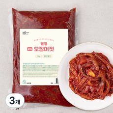 웰웰 실속 오징어젓, 1kg, 3개
