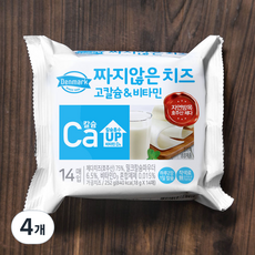 덴마크 짜지않은 치즈 고칼슘&비타민, 14개입, 4개 252g, 4개