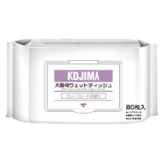 KOjIMA 寵物濕巾 150 x 200mm 果物清香 犬貓用, 80片, 1包