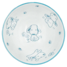 藍淘氣狗兒童碗 Set, 日本, XL05128-7, 1個