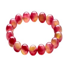 馥瑰馨盛 西瓜美人碧璽手鍊 圓珠直徑8MM 手圍15-16CM 17g, 0320, 直徑8mm(手圍15~16cm)