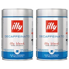 illy 意利 低咖啡因咖啡粉, 咖啡機用, 250g, 2罐