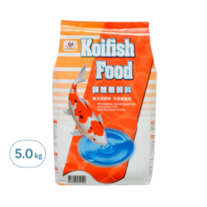 AQUAFUN 水之樂 錦鯉魚飼料, 5kg, 浮水特性飼料, 營養完全吸收, 1袋