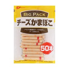 Natori Food 大袋起司魚板棒 Set 50入, 超大容量爆漿香濃起司魚板, 600g, 1袋