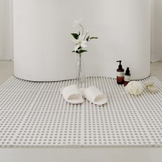 코멧 욕실 퍼즐매트 30 x 30 cm, 화이트, 16개