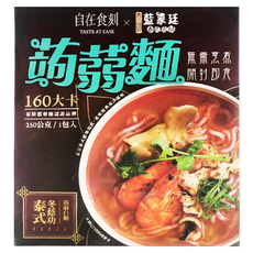 自在食刻 蒟蒻白麵 冬蔭功酸辣湯, Q彈帶勁, 泰式風味, 250g, 1盒