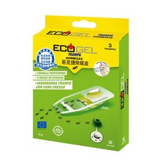 ECOGEL 易克捷 除蟻盒，新鮮濕潤藥劑，含苦味劑防誤食，盒裝設計保新鮮, 15g, 1盒