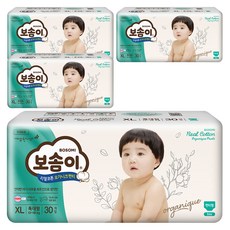 BOSOMI 棉質褲型尿布 男童款, XL, 120片