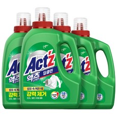 액츠 퍼펙트 딥클린 액상세제 본품, 3.5L, 4개 - 엣츠