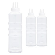 일상속반짝 국내생산 잘라쓰는 소스통 3구 뚜껑 미포함, 600ml, 3개 3개, 600ml