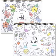 꽃을 그리는 시간:식물 컬러링북, 클, 전유리