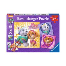 Ravensburger 德國維寶 拼圖 汪汪隊 3入組 (3*49片) 適合5歲以上, 147片, 1盒