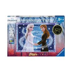 Ravensburger 維寶 冰雪奇緣2 星光夜 200片 拼圖, 夜光版 冰雪奇緣2, 1盒