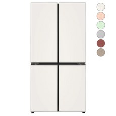 [색상선택형] LG 오브제 양문형 글라스 디오스 베이직 컬렉션 냉장고 방문설치