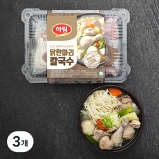 하림 닭한마리 칼국수 밀키트, 600g, 3개