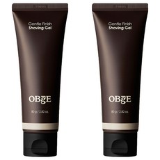 OBge 젠틀 피니쉬 쉐이빙젤, 80g, 2개